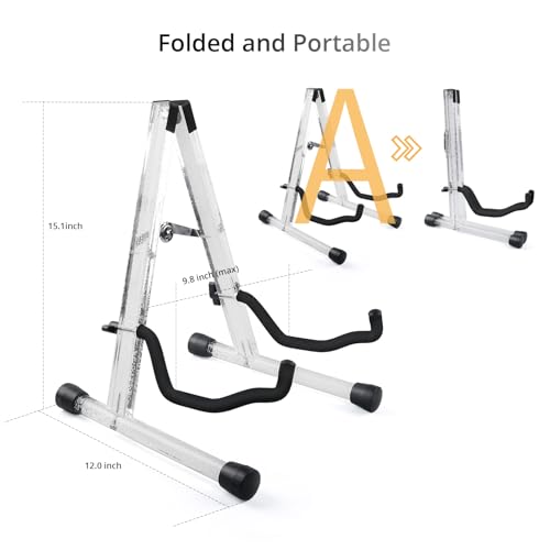 Wood Guitar Stand Foldable for Acoustic Electric Bass V5101