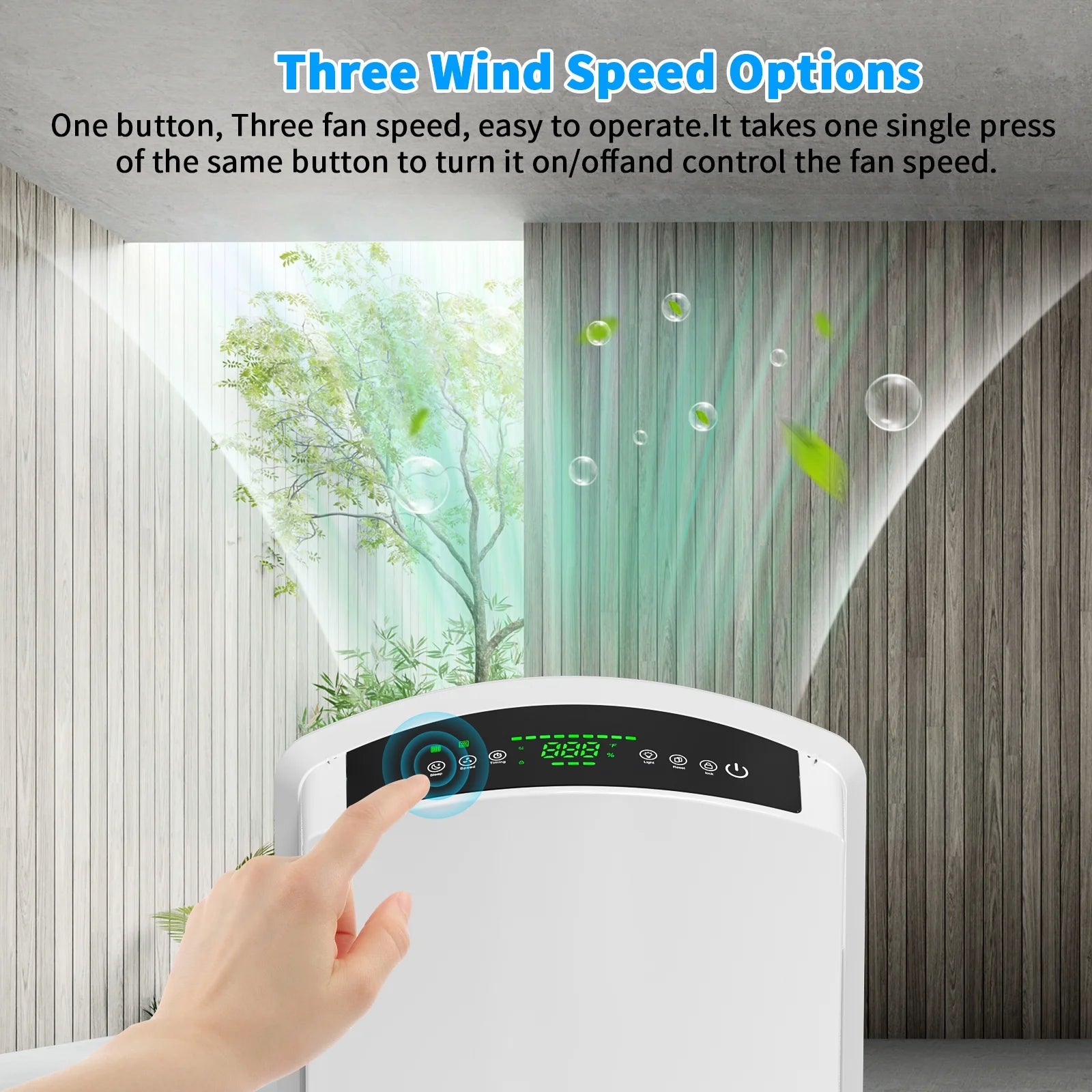 HEPA Air Purifier for Large Rooms, Pet Hair, Allergies, Odors H806