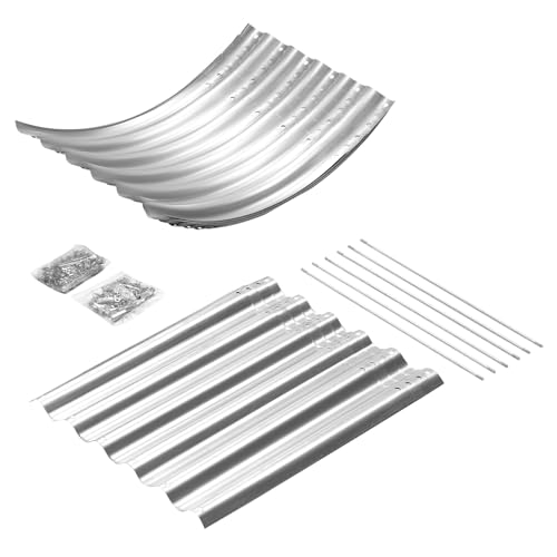 Galvanized Raised Garden Bed Kit 4x2x1.5ft Oval Metal Planter Box for Vegetables Outdoor V57489