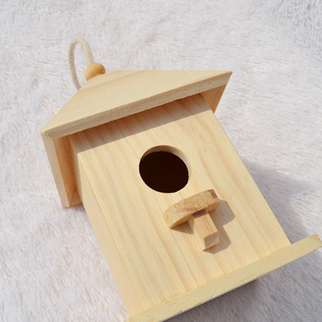 Wooden Hanging Birdhouse for Small Birds G978140