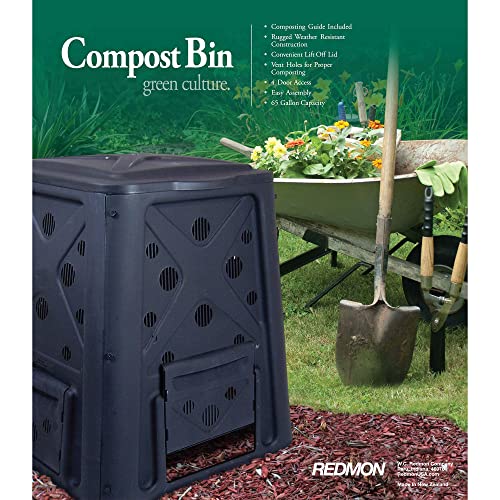 Outdoor Compost Bin with Lift Off Lid, 4 Door Access X163