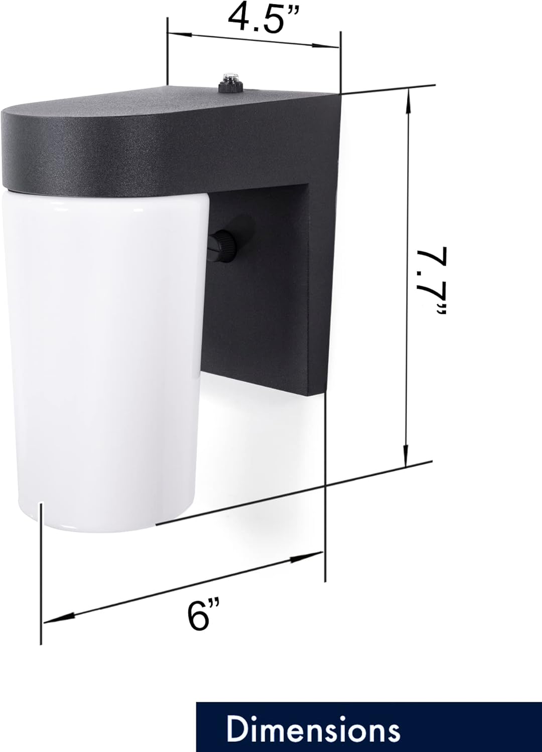 LED Jelly Jar Light, Dusk to Dawn Photocell, Wet Location, 900 Lumens U6094