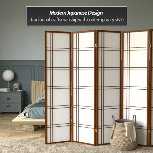 6 Panel Honey Room Divider D80902