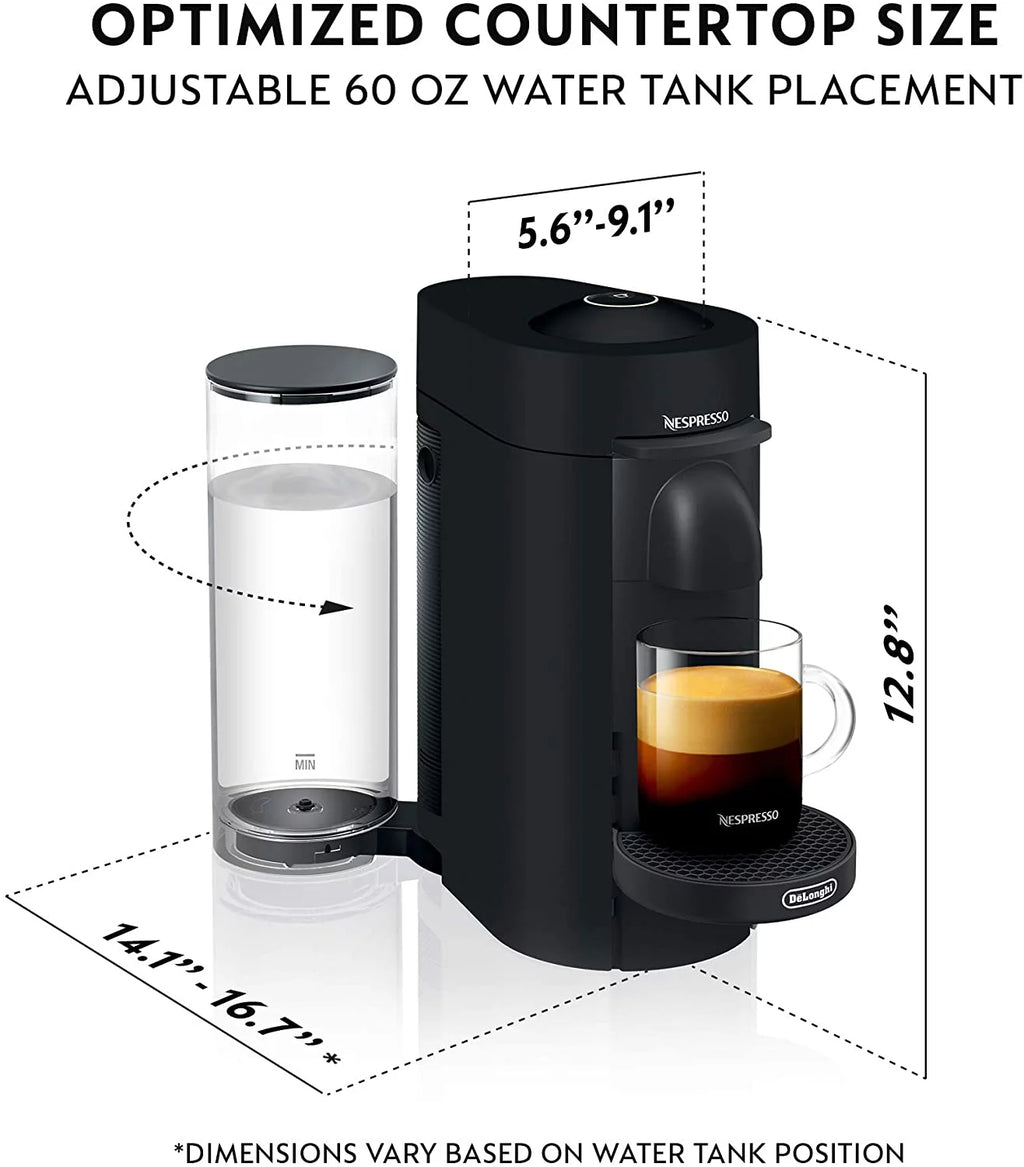 Coffee and Espresso Machine with Milk Frother Matte Black C3133