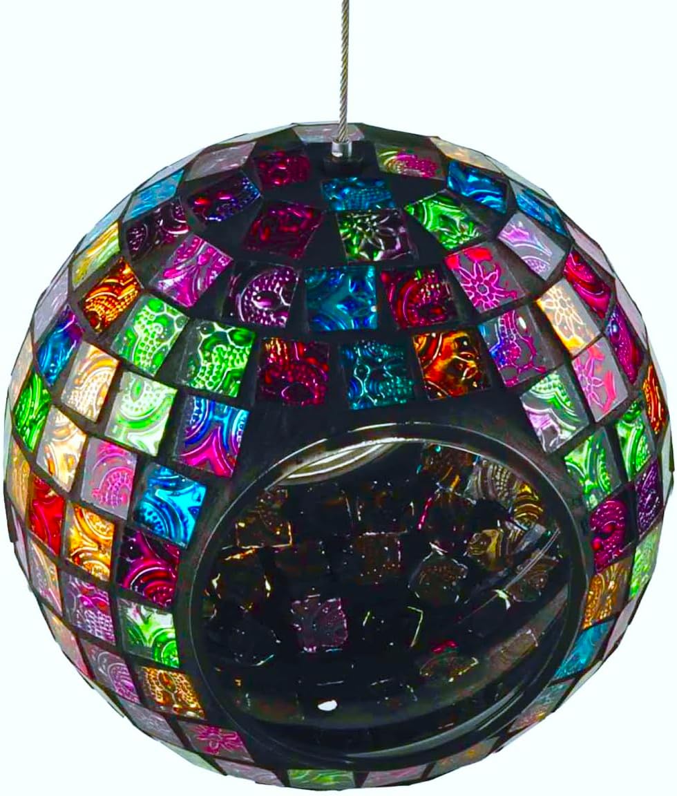 Mosaic Glass Bird Feeder Outdoor Hanging for Garden Y215106