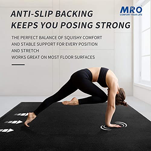 Extra Large Yoga Mat 12x6 ft, Non-Slip, Thick for Home Workout C117068