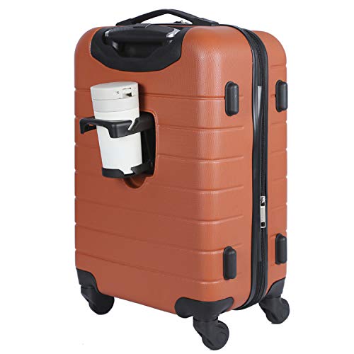 Smart Luggage Set with Cup Holder and USB Port, 20-Inch Carry-On D90568