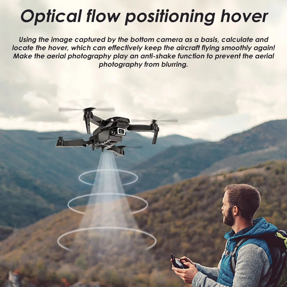 4K HD Dual Camera RC Drone with WiFi FPV, 4 Batteries Included X1312