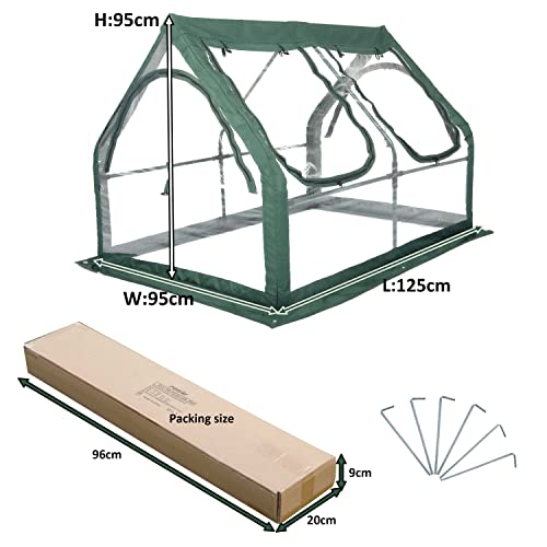 Portable Greenhouse for Garden Bed with PVC Cover R560397