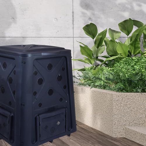 Outdoor Compost Bin with Lift Off Lid, 4 Door Access X163
