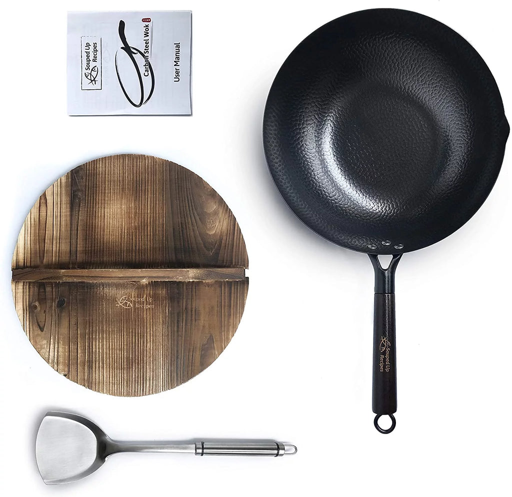 Carbon Steel Wok for Electric, Induction and Gas Stoves S33551