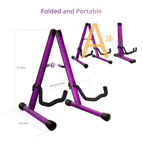 Wood Guitar Stand Foldable for Acoustic Electric Bass V5101