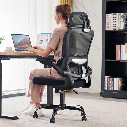 Ergonomic Mesh Office Chair with Wheels, High Back, 330 LBS Capacity A84765