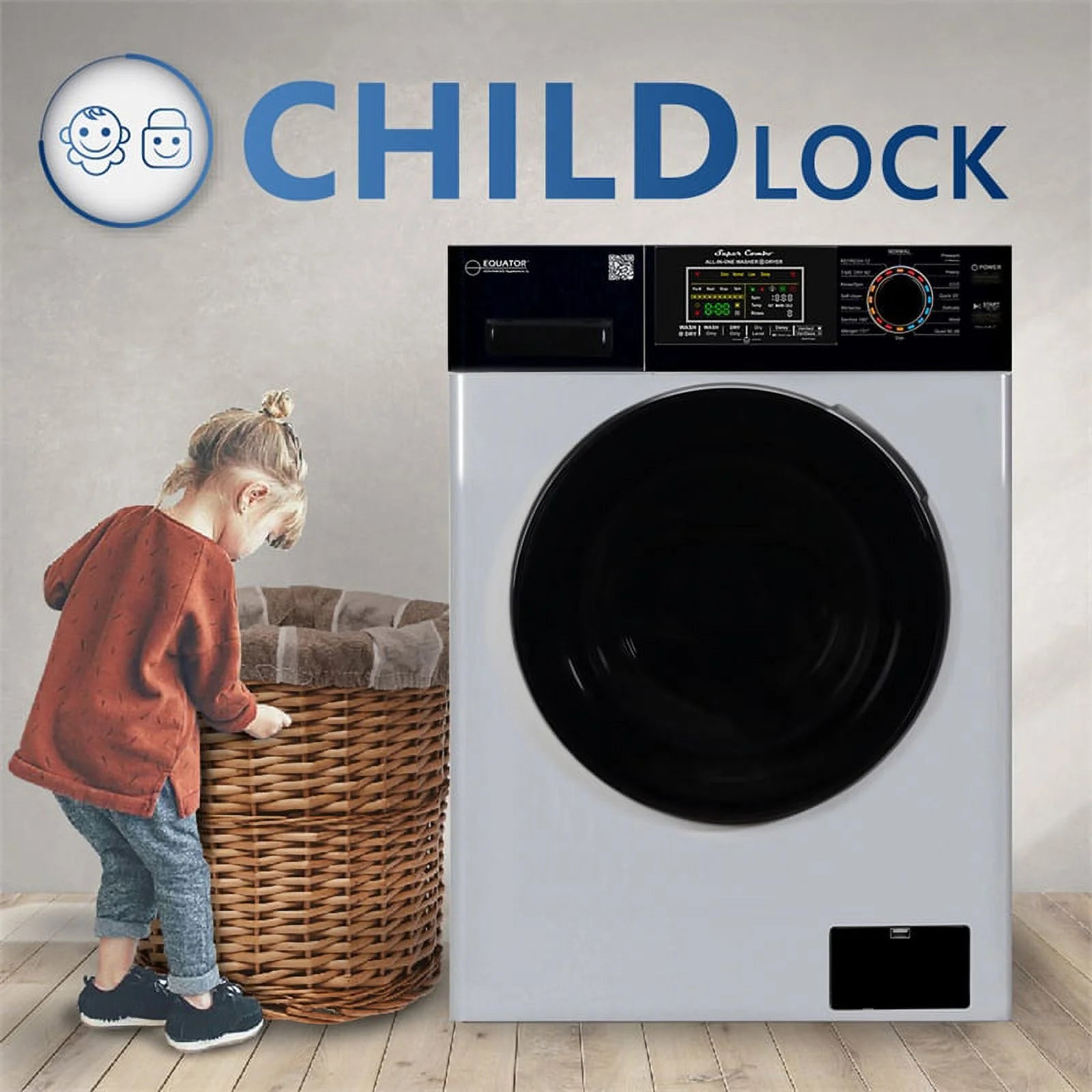 Compact 18 lbs Combo Washer Dryer F20039