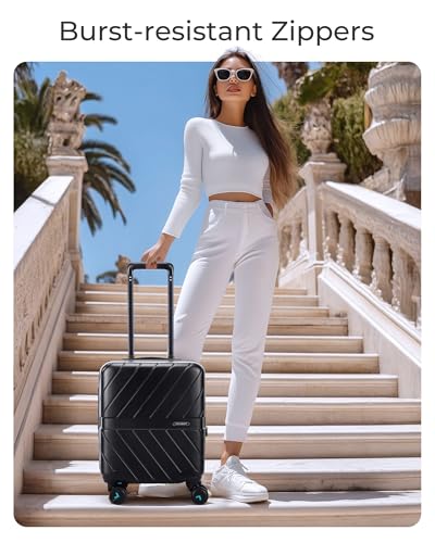 Carry On Luggage 22x14x9 with TSA Lock, Hardside Spinner Suitcase 20 Inch J7440