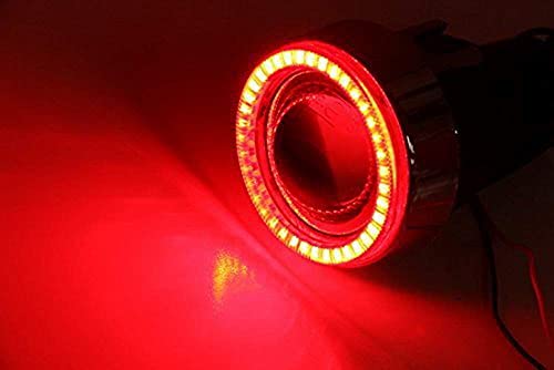 3-Inch Projector Fog Light Kit with Red LED Halo Ring X365459