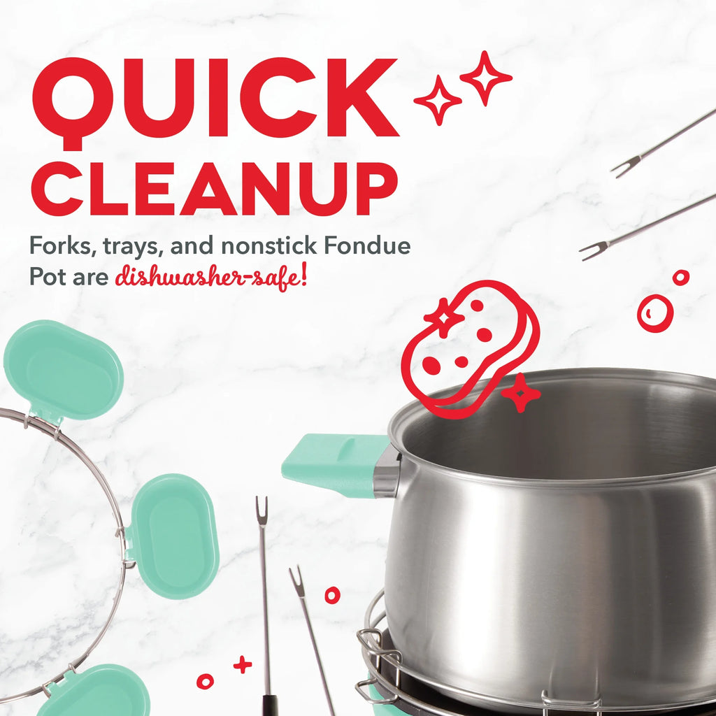 Stainless Steel Fondue Maker with Temperature Control, 3-Quart C8067