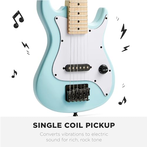 30in Kids Electric Guitar Beginner Starter Kit with Amplifier, Strap, Gig Bag, Picks J4176