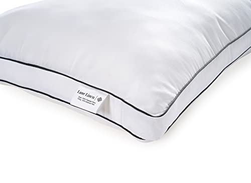Bed Pillows King Size Set of 2 - Soft Gusseted Pillow for Sleepers Z7784
