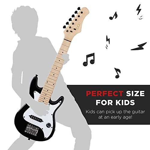 30in Kids Electric Guitar Beginner Starter Kit with Amplifier, Strap, Gig Bag, Picks J4176