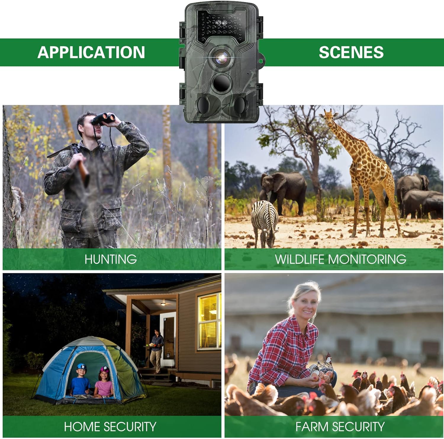 Trail and Game Camera with Night Vision and Motion Activation N1487