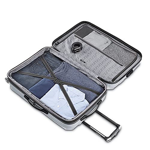Hardside Expandable Carry-On Luggage with Spinner Wheels, Black, 20-Inch O253