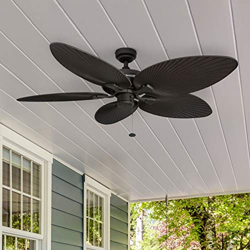 Tropical Indoor Outdoor Ceiling Fan with Light, 52 Inch L891408