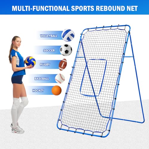 Volleyball Baseball Softball Rebounder Net for Backyard Training R2731