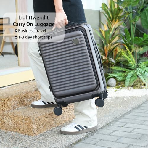 Expandable Hardside Carry-On Luggage with Spinner Wheels and TSA Lock Y87100