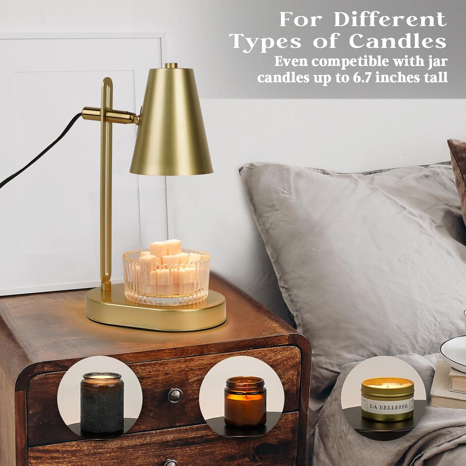 Candle Warmer Lamp with Timer and Dimmer B769