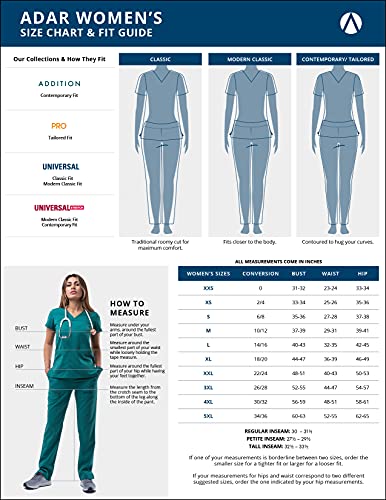 Notched V-Neck Scrub Top & Skinny Cargo Scrub Pants Set Y285