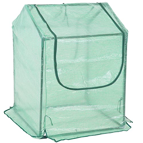 Outdoor Mini Greenhouse Tent with Steel Frame I875789