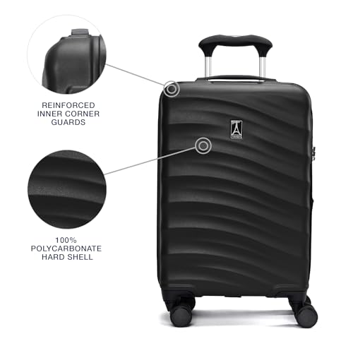 Hardside Expandable Carry-On Luggage with 8 Spinner Wheels and TSA Lock Q7052