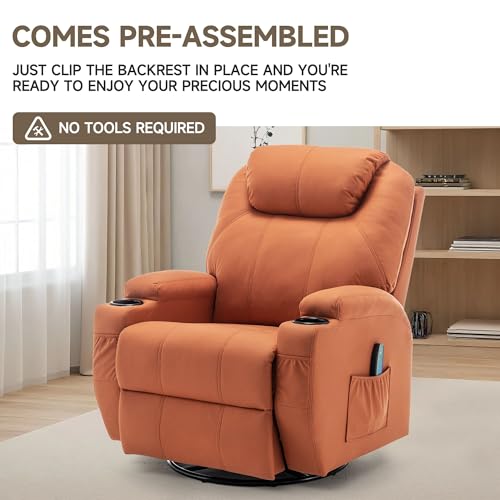 Rocking Recliner Chair with Massage and Heat for Adults H49678
