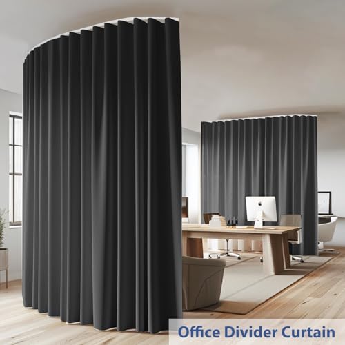 Room Divider Curtain Track Set, Blackout Panel, 8.3ft Wide A844312