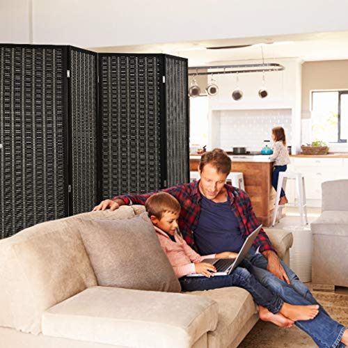Bamboo Room Divider 6 Panel Folding Privacy Screen for Home H37149