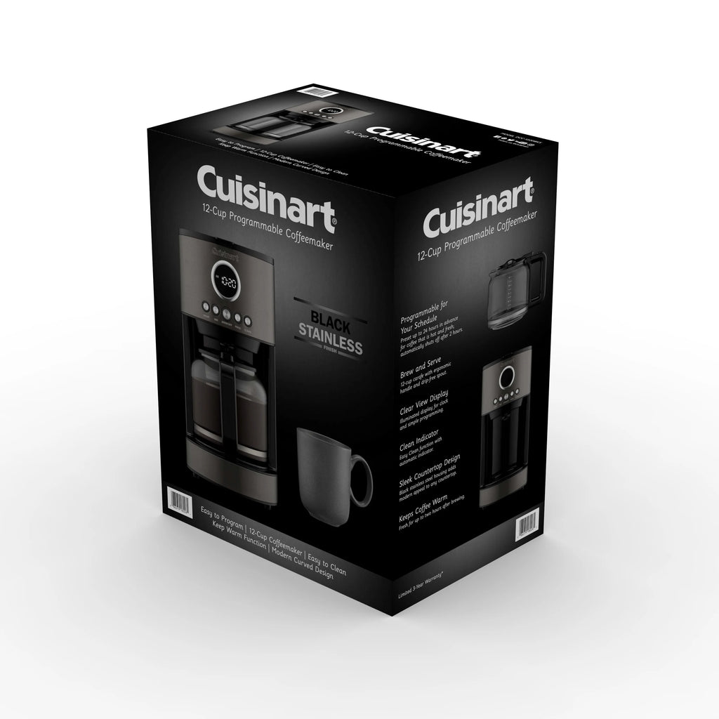 12 Cup Coffeemaker, Stainless Steel Black G946177
