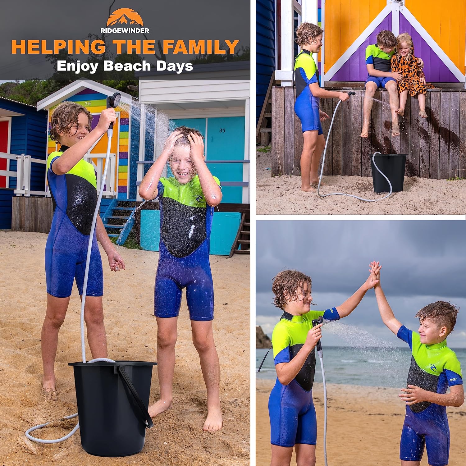 Portable Camping Shower with Rechargeable Battery and Sprayer M75136