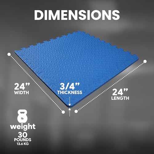 Puzzle Exercise Mat with EVA Foam Interlocking Tiles for MMA, Gymnastics and Home Gym H787