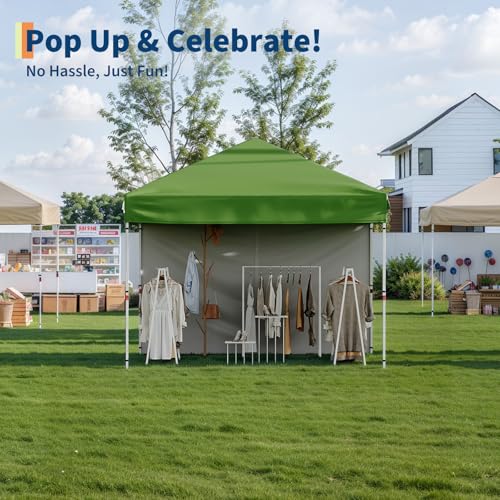 Pop Up Canopy Tent with Roller Bag, Adjustable Height U660
