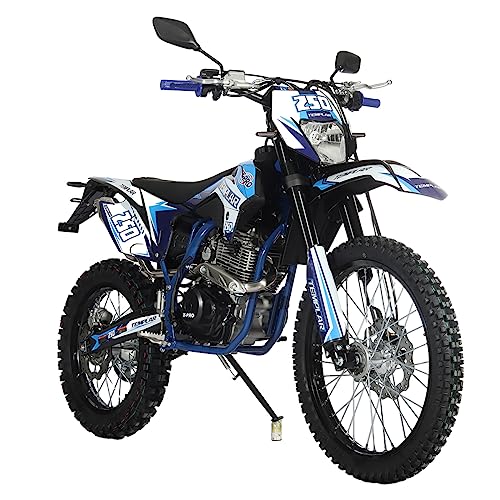 250cc Dirt Bike with 5-Speed Manual Transmission, Electric Start, 21"/18" Wheels X6079
