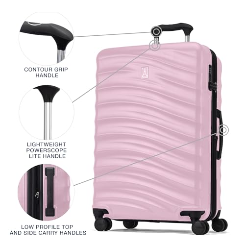 Hardside Expandable Carry-On Luggage with 8 Spinner Wheels and TSA Lock Q7052