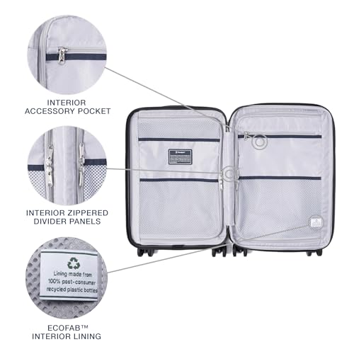 Hardside Expandable Carry-On Luggage with 8 Spinner Wheels and TSA Lock Q7052