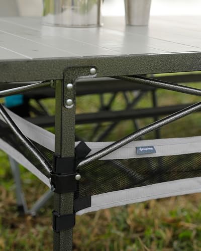Folding Camping Table Aluminum Roll Up Portable Picnic Table Q486920
