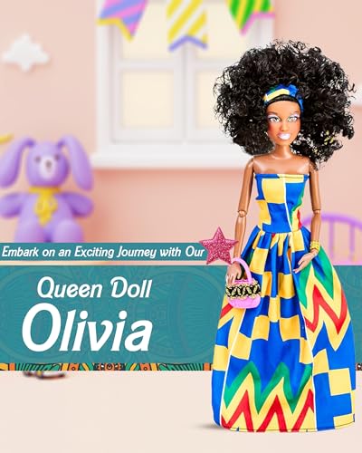 Black Doll Set with Movable Joints for Girls V695