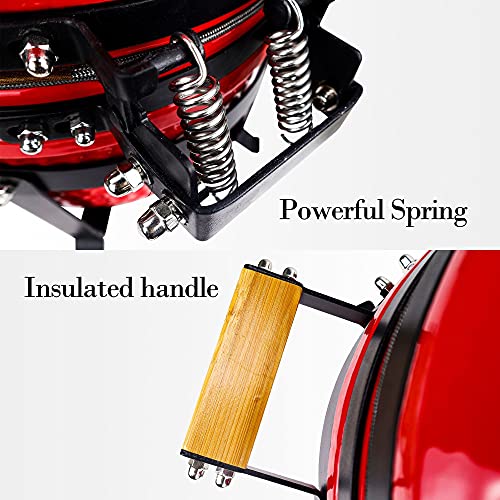 Ceramic Kamado Charcoal BBQ Grill and Smoker, 15 Inch with Tall Stand Z263