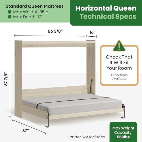 Queen Vertical Murphy Bed Hardware Kit with Bonus Tools B35325