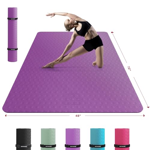 Extra Large Yoga Mat Non-Slip for Home Workouts B4152