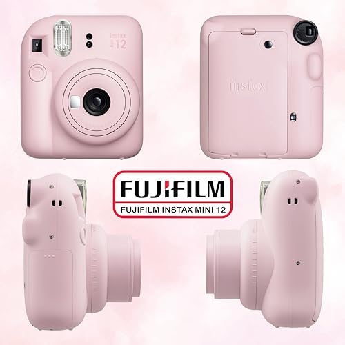 Instax Mini 12 Instant Camera Bundle with 60 Sheets Film and Accessories D684321