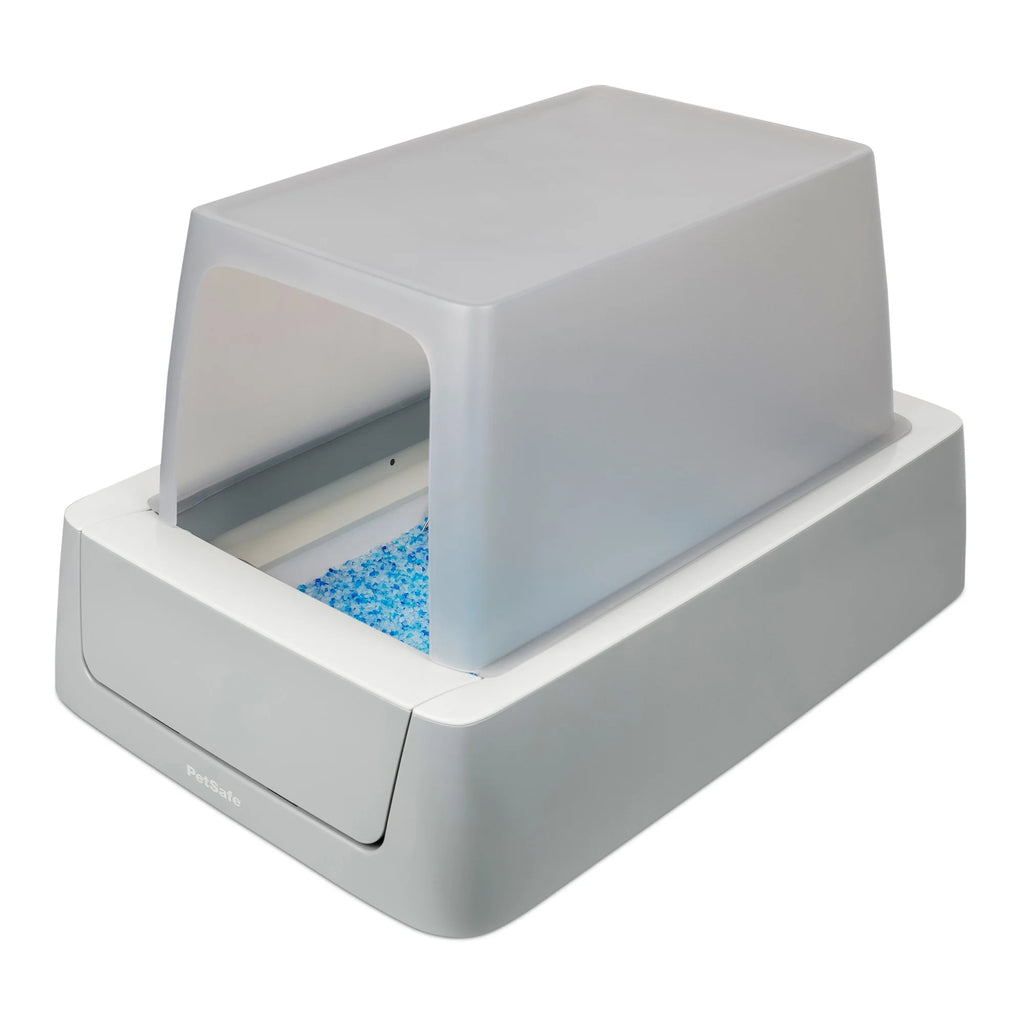 Self-Cleaning Cat Litter Box with Phone App, Gray Q761990